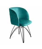 Стул Sheffilton SHT-ST33-1/S112 альпийский бирюзовый/черный муар