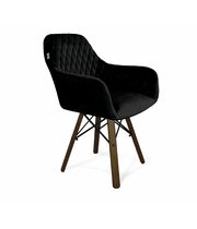 Стул Sheffilton SHT-ST38/S70 ночное затмение/темный орех/черный