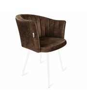 Стул Sheffilton SHT-ST42-1/S95-1 кофейный трюфель/белый муар