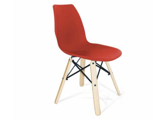 Стул Sheffilton SHT-ST29/S70 красный RAL3020/прозрачный лак/черный