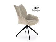 Стул HALMAR K553 бежевый/черный..