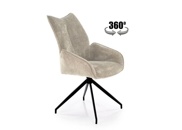 Стул HALMAR K553 бежевый/черный