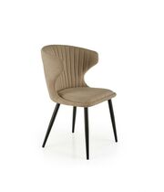 Стул HALMAR K496 темно-бежевый/черный