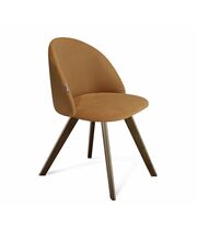 Стул Sheffilton SHT-ST35/S39 горчичный/темный орех