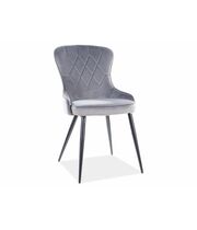 Стул SIGNAL LOTUS Velvet Bluvel 14 серый/черный