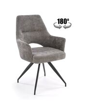 Стул HALMAR K542 серый/черный