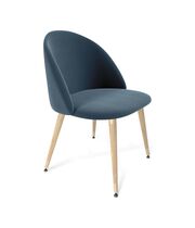 Стул Sheffilton SHT-ST35/S95-WH-1 тихий океан/прозрачный лак/черный муар