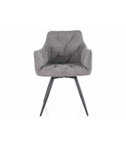 Стул SIGNAL MANGO Vardo 11 серый/черный