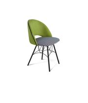 Стул Sheffilton SHT-ST34-3/S100 оливковый/гусиная лапка/черный муар