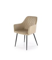 Стул HALMAR K558 бежевый/черный