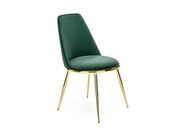 Стул HALMAR K460 темно-зеленый/золотой..