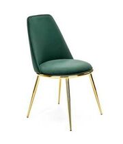 Стул HALMAR K460 темно-зеленый/золотой