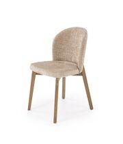 Стул HALMAR BASSO бежевый/орех светлый