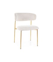 Стул SIGNAL ELTON Raven 22 светло-бежевый/золотой