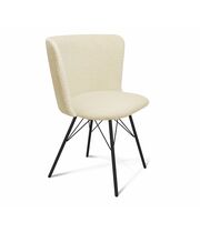 Стул Sheffilton SHT-ST36/S37 бежевый/черный муар