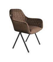 Стул Sheffilton SHT-ST38/S186 кофейный ликер/черный муар