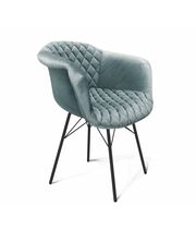 Стул Sheffilton SHT-ST31-C2/S64 аквамарин/черный муар