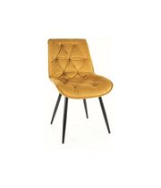 Стул SIGNAL CHERRY II Velvet Bluvel 68 карри/черный