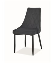 Стул SIGNAL TRIX B Velvet Bluvel 19 черный/черный мат