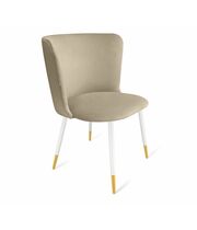 Стул Sheffilton SHT-ST36/S129 ванильный крем/белый муар/золото