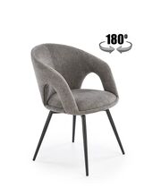 Стул HALMAR K550 серый/черный