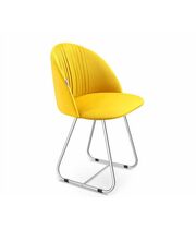 Стул Sheffilton SHT-ST35-1/S38 имперский жёлтый/хром лак