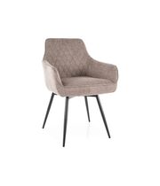 Стул SIGNAL MARLO Brego 34 бежевый/черный, поворотный