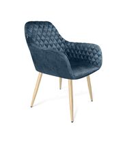 Стул Sheffilton SHT-ST38/S95-WH синий пепел/прозрачный лак/черный муар