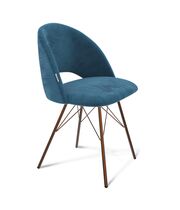 Стул Sheffilton SHT-ST34/S37 тихий океан/медный металик