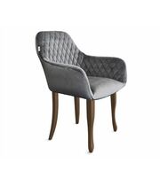 Стул Sheffilton SHT-ST38/S122 угольно-серый/темный орех/черный муар