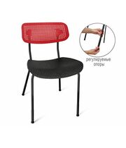 Стул Sheffilton SHT-S85PB-1 артикул СТ-278 черный/красный/черный муар