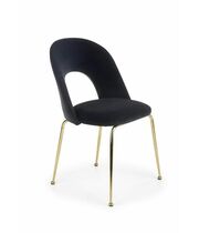 Стул HALMAR K385 черный/золотой