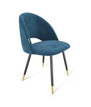 Стул Sheffilton SHT-ST34/S95-1 тихий океан/черный муар/золотой