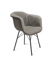 Стул Sheffilton SHT-ST31-C1/S64 пепельный/черный муар