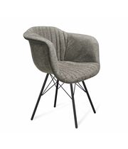 Стул Sheffilton SHT-ST31-1/S37-1 пепельный/черный муар