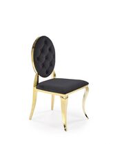 Стул HALMAR K556 черный/золотой