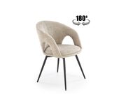 Стул HALMAR K550 бежевый/черный..