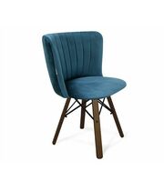 Стул Sheffilton SHT-ST36-1/S70 тихий океан/темный орех/чёрный муар