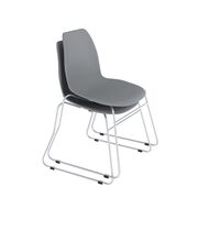 Стул Sheffilton SHT-ST29/S145-2 серый/хром лак