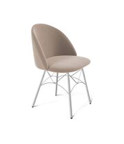 Стул Sheffilton SHT-ST35/S107 артикул СТ-597 латте/хром лак