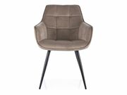 Стул SIGNAL LILIA Velvet Bluvel 40 темно-беже..