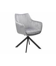 Стул SIGNAL AZALIA Velvet Bluvel 14 серый/черный