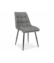 Стул SIGNAL CHIC MATT Velvet tap. 85 серый/черный