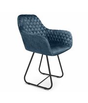 Стул Sheffilton SHT-ST38/S38 синий пепел/черный муар