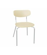 Стул Sheffilton SHT-S85М-2 бежевый/бежевый/хром лак