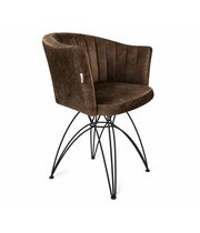 Стул Sheffilton SHT-ST42-1/S112 кофейный трюфель/черный муар