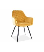 Стул SIGNAL LINEA Velvet Bluvel 68 карри/черный