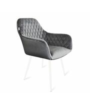 Стул Sheffilton SHT-ST38/S95-1 угольно-серый/белый муар