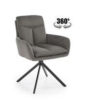 Стул HALMAR K536 серый/черный