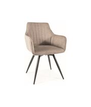 Стул SIGNAL BALLO Brego 34 бежевый/черный